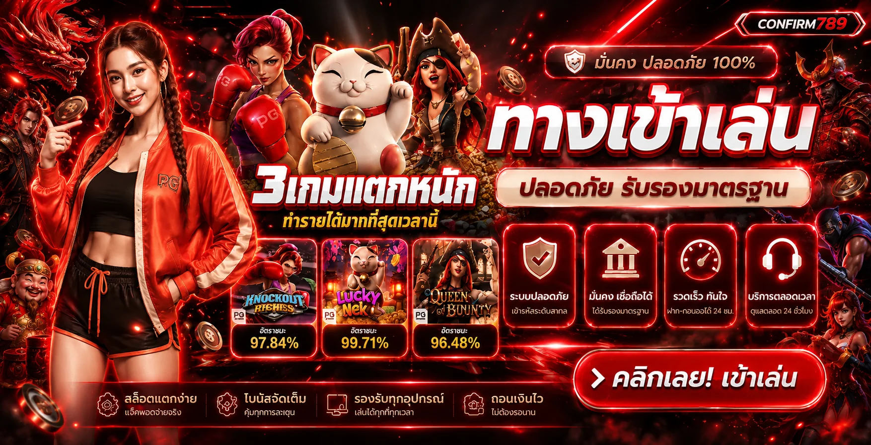 CONFIRM789 สล็อต PG พร้อมข้อมูลเกมยอดนิยม